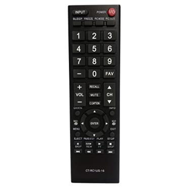 Imagem de Controle remoto universal compatível com controle remoto Toshiba CT-RC1US-16 CTRC1US16 28L110U 32L220U 40L310U 55L310U 43L420U 49L420U 50L420U