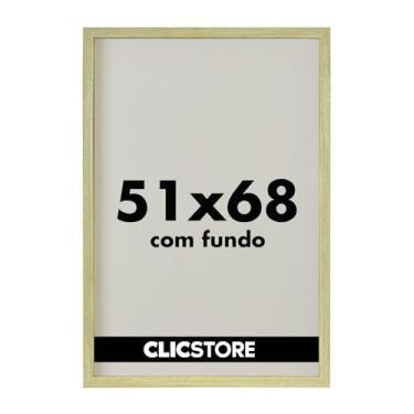 Imagem de Moldura Quadro 51x68cm para Quebra Cabeça Grow Puzzle 1000 peças Game Office Decoração Parede Sala Escritório sem Vidro (Carvalho)