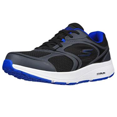Imagem de Skechers Gorun Consistent – Tênis esportivo de corrida e caminhada com espuma resfriada a ar, Preto/azul, 12 X-Wide