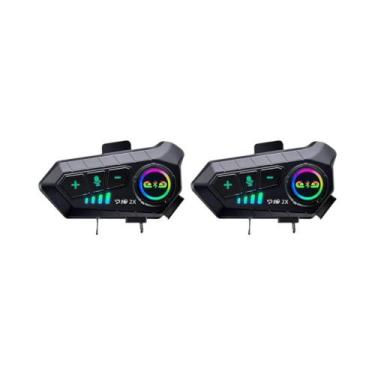 Imagem de Capacete de Motocicleta com Interfone Bluetooth 5.3 - À Prova D'Água 3