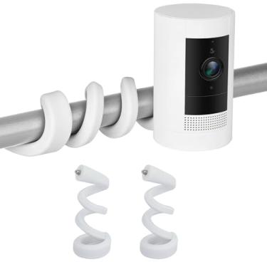 Imagem de Pacote com 2 suportes flexíveis compatíveis com anel, câmera externa / câmera interna (1ª geração), suporte de montagem pescoço de ganso para prender sua câmera em qualquer lugar sem nenhuma