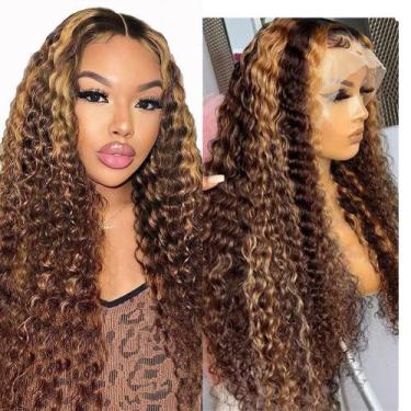 Imagem de Peruca Frontal de Renda Silky Longess 30 Polegadas - 4/27 Ombre Deep W