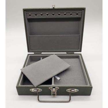 Imagem de Maleta Porta Joias Verde Militar Pequena Simples