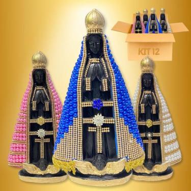 Imagem de Imagem Nossa Senhora Aparecida Grande Kit 12 Atacado Perola - Europio,