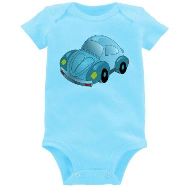 Imagem de Body Bebê Fusca Besouro - Foca na Moda, Azul bebê, M