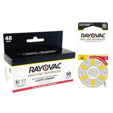Imagem de Rayovac Pilhas Para Aparelhos Auditivos Proline Advanced, Tamanho 10, A Bateria Mais Duradoura Do Mundo, Embalagem Resistente A Crianças (48)
