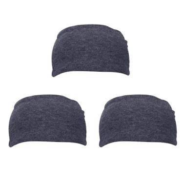 Imagem de PATIKIL Bandanas esportivas masculinas 17,78 cm x 10,16 cm, 3 faixas de suor para corrida, absorção de suor, para mulheres, treino, basquete, ioga, academia, cinza claro