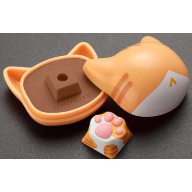 Imagem de KEYCAP GAMER ZOMO MODELO KITTY PAW - ORANGE CAT