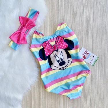 Imagem de Body Maio Suplex Infantil Temático Minnie Collor - Joaninha Baby, 03 A