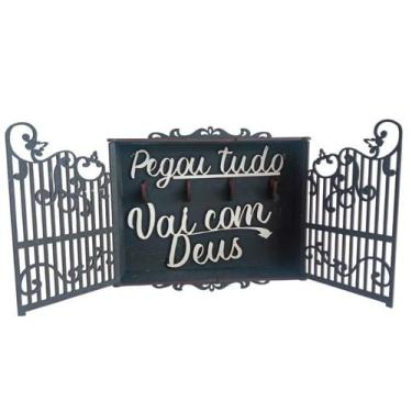 Imagem de Porta chaves 3D MDF Portão do céu, exclusivo, suporte, chaveiro - mymd