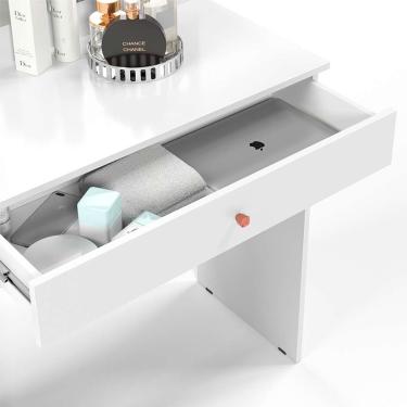 Imagem de Penteadeira Camarim Diamante 1 pt 2 gv Branca