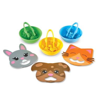 Imagem de Recursos de aprendizagem de brinquedos Fine Motor Feeding Friends 39 peças