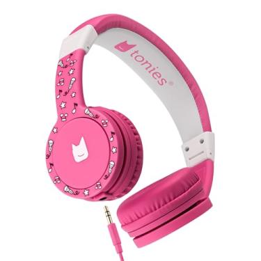Imagem de Tonies Fones de ouvido dobráveis com fio para crianças – confortavelmente projetados para caber no ouvido – Funciona com Toniebox 1 e todos os dispositivos de 3,5 mm – Rosa