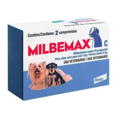 Imagem de Milbemax C para Cães Até 5kg com 2 Comprimidos
