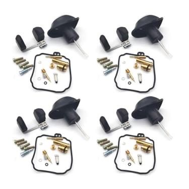 Imagem de Kit de reparo de carburador de motocicleta com diafragma de êmbolo peças de reconstrução para Yamaha Virago XV250 XVS650 V-Star650 XV 250 650 (4 conjuntos)