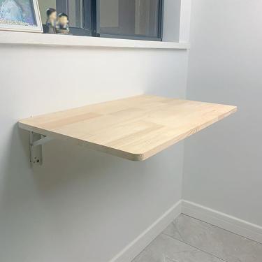 Imagem de Mesa De Parede Dobrável, Mesa De Trabalho Dobrável Flutuante, Mesa De Trabalho Com Folha De Queda De Espaço Pequeno, Mesas De Computador Com Folha De Gota, Mesa De Mesa De Folh, 50x30cm