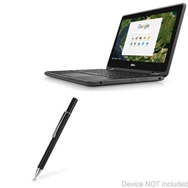 Imagem de Caneta Stylus 2 em 1 Dell Chromebook 3189 Education BoxWave [FineTouch Capacitive Stylus] Caneta Stylus super precisa para Dell Chromebook 3189 Education 2 em 1 - Preto