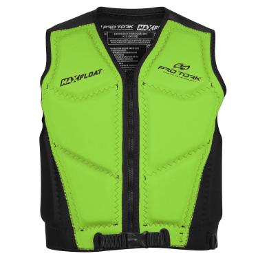 Imagem de COLETE SALVA-VIDAS PRO TORK MAX FLOAT DE 55-110 KG VERDE TAM. G