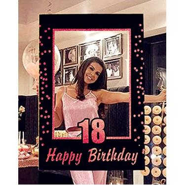 Imagem de LaVenty — Moldura para fotos de aniversário de 18 anos de ouro rosé para festa de 18 anos