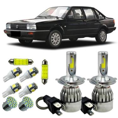 Imagem de Lâmpadas Farol Alto Baixo Teto Placa Ré Meia Luz VW Santana - LED