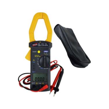 Imagem de Kit Alicate Wattímetro Digital Tensão Corrente Diodo Resistência Capacitância Hold Wd-1000 Portátil Estojo Transporte