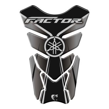 Imagem de Protetor De Tanque Adesivo Moto Yamaha Factor Preto Cor Preto