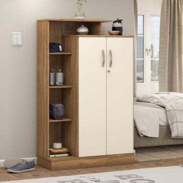 Imagem de Armário Multiuso 2 Portas 6 Prateleiras Elite Demóbile Amendola Touch/Off White