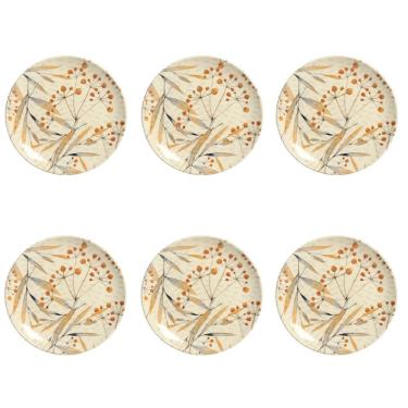 Imagem de Conjunto De Pratos De Sobremesa 06 Peças Coup Ikebana Porto Brasil