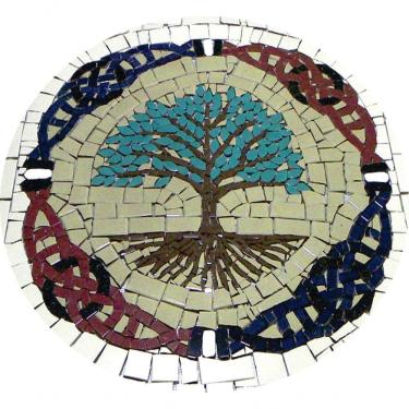 Imagem de Mosaico árvore Da Vida E Do Conhecimento Celta I Cerâmica