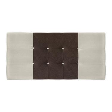 Imagem de Painel Estofado Mini Cooper 164 Cm Cama Box Quarto Casal Queen Size Suede Bege/marrom