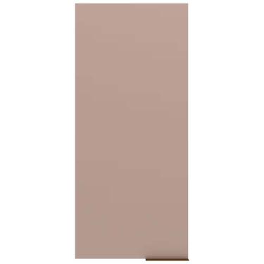 Imagem de Armário Aéreo Cristal Mdp 1 Porta E 2 Prateleiras Bartira Lâmina Mel-nude