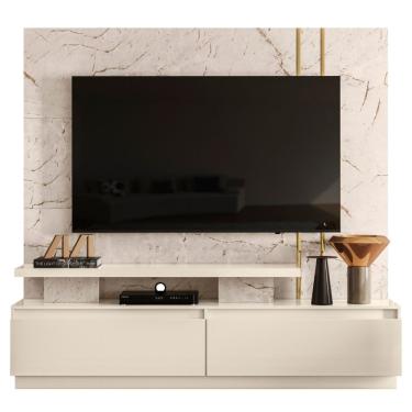 Imagem de Estante Home Para Tv 75 Polegadas New Apolo Calacata Off White Madetec