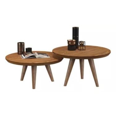 Imagem de Conjunto De Duas Mesas Pés Em Palito Luma - JM3 Móveis - jm3moveis, Fr