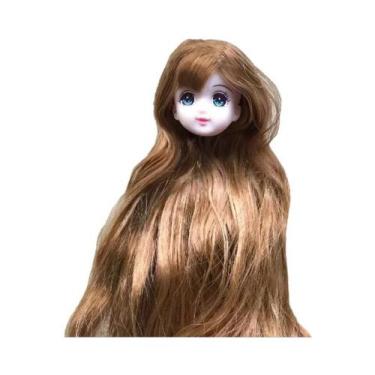 Imagem de Cabeças De Boneca Licca Careca Fofas Para Crianças DIY Maquiagem Práti