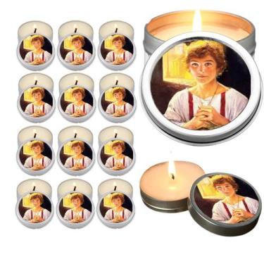 Imagem de 10 Velas Aromaticas Lembrancinhas São Tarcisio na Latinha Decoração Ca