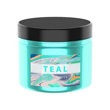 Imagem de Limino Pó De Mica Puro - 3,5 Oz, Pigmento Resina Epóxi Perolada, Corante Slime Grau Cosmético, Natural Para Sabão, Kit Suprimentos Fazer, Bomba Banho, Tinta, Arte Unha (Azul-Petróleo)