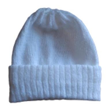 Imagem de Touca / Gorro de Lã para Bebê - Artesanato, Branco