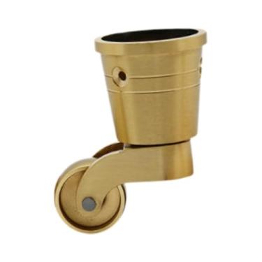 Imagem de Milageto Rodízio Giratório Resistente, Roda de Bronze para Móveis, Cadeira de Mesa Sólida, Rolamento Silencioso de Metal, Pianos, Sofás, Estilo B