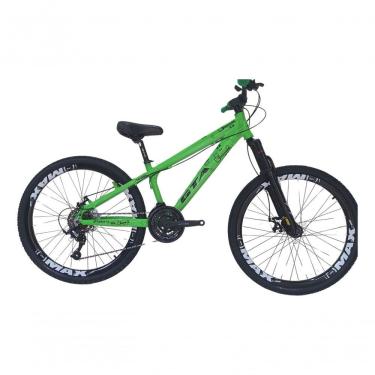 Imagem de Bicicleta 26 Gta Rebel Freeride Cor Verde 21v Aros Vmaxx Freio A Disco Pneu Flame