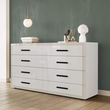 Imagem de Cômoda Organizadora 150cm com 8 Gavetas 240829 Linha Valência Politorn