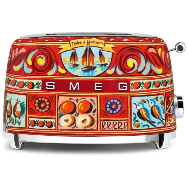 Imagem de Torradeira Smeg Dolce x Smeg 2 Fatias com 6 Configurações e Função de Descongelamento - Coleção Sicily Is My Love