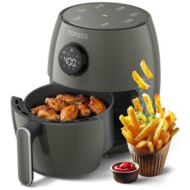 Imagem de Fritadeira Elétrica de Ar Compacta 2,0 Litros, 4 em 1 Mini Airfryer, Assar, Grelhar, Reaquecer, Menos Óleo, Controle de Temperatura