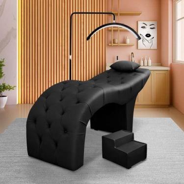 Imagem de Maca Luxo Em Courano Capitone Para Clinica De Estética - Bz Home Decor