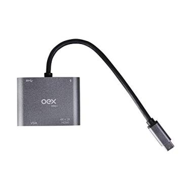 Imagem de Adaptador Type C (4 em 1) OEX AD400 - Prata