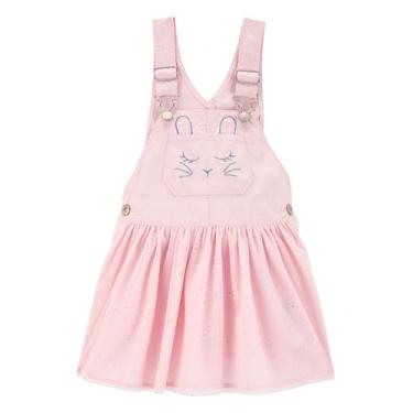 Imagem de OshKosh B'Gosh Macacão infantil World's Best, Pink Bunny Wbo, 18 Meses