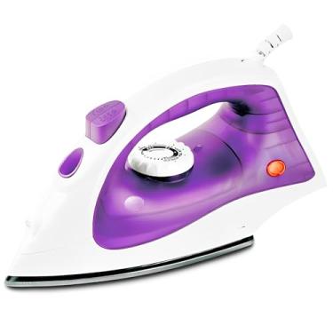Imagem de Ferro de Passar Roupa A Vapor Premium - Base Cerâmica Antiaderente 127V - Roxo