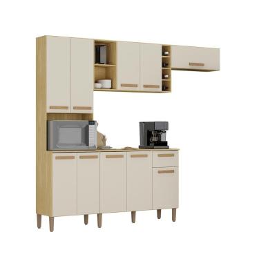 Imagem de Armario Cozinha com Balcão Ravena com 10 Portas e 1 Gaveta