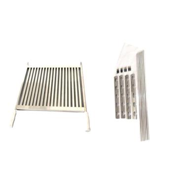 Imagem de Grelha Inox Uruguaia Parrilha Churrasco 50Cm + Suporte Tb75