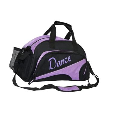 Imagem de Generic Bolsa de dança, bolsa de ginástica, versátil, elegante, com alça, leve, de mão para treino, acampamento, dança, ao ar livre, fim de semana, Roxo