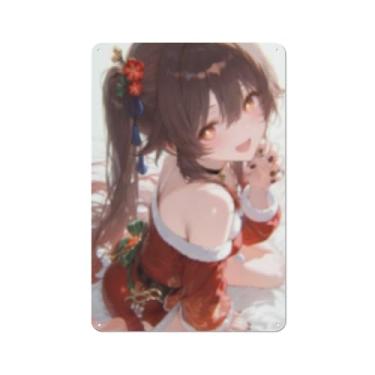 Imagem de Hot Sexy Anime Girl Poster Art Poster Tin Sign Vintage Wall Art Decoration Poster 20.3x30.5 cm, AH397